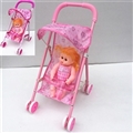 OBL711133 - Iron cart 12 inch female doll
