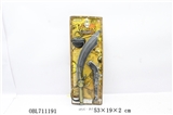 OBL711191 - Pirates pirates knife gun eye earrings