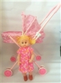 OBL711367 - Pink iron toy cart with Eva