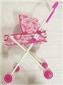 OBL711388 - White tube red pattern iron toy cart