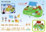 OBL712151 - Snow and ice colors multi-function educational building blocks joy zoo