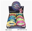 OBL713211 - Crystal plastic magic ring of 12 PCS