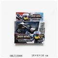 OBL713908 - The deformation of motorcycle robot (blue)