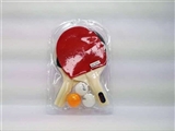 OBL714825 - Wooden table tennis racquet (with 3 balls)