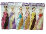 OBL715060 - 6只高档11.5寸实身长发公主芭比五款混装