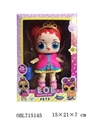 OBL715145 - 高挡第三代6寸灯光塑料身搪胶头惊喜娃娃带有6水果香味带鞋子带发夹