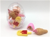 OBL715239 - 高档环保蛋6寸搪胶娃娃带奶瓶带MDL套装