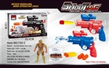 OBL715392 - Red/blue revolver water gun