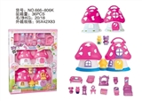 OBL715410 - The simulation mushroom villas set assembly doll and furniture