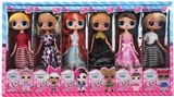 OBL715956 - 9 inches real surprise doll display box of 12 dress