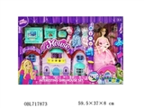 OBL717873 - 11 "barbie villa with clothes