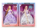 OBL718270 - 11.5 inch 12 joint wedding rapunzel barbie with accessories