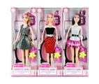 OBL718281 - 11.5 inch 12 joint barbie three conventional fashion
