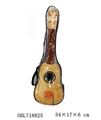 OBL718825 - 21 inch simulation wood guitar two color orange.