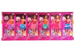 OBL719935 - High-grade 14 inch solid body transparent light music barbie 3 paragraph 12 PCS