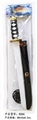 OBL720087 - Black ninja sword with 2 darts