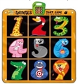 OBL721542 - Animal jiugong target game blanket