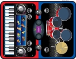 OBL721545 - 2 in 1 music playing blanket
