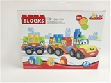 OBL721836 - 82 PCS color box cartoon blocks car