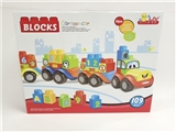 OBL721837 - 109 PCS color box cartoon blocks car