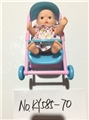 OBL721896 - Russian expression 5.5 -inch doll with a new cart
