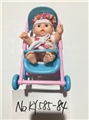 OBL721910 - Russian expression 5.5 -inch doll with a new cart