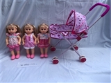 OBL722009 - 14 inch empty handed doll with four tones of IC with iron carts