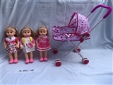 OBL722014 - 14 inch empty handed doll with four tones of IC with iron carts