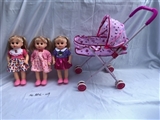 OBL722015 - 14 inch empty handed doll with four tones of IC with iron carts