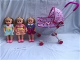OBL722017 - 14 inch empty handed doll with four tones of IC with iron carts