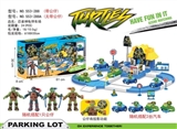 OBL722556 - Teenage mutant ninja turtles with two scooter parking lot (not with doll)