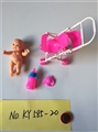 OBL722967 - Two Russian expression 5.5 -inch doll stroller
