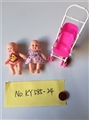 OBL722971 - Two Russian expression 5.5 -inch doll stroller