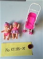 OBL722972 - Two Russian expression 5.5 -inch doll stroller