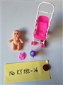 OBL722973 - Two Russian expression 5.5 -inch doll stroller