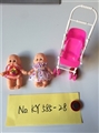 OBL722975 - Two Russian expression 5.5 -inch doll stroller