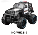 OBL723353 - 1:16四通遥控仿真大轮警车(带灯光包电)