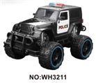 OBL723354 - 1:16四通遥控仿真大轮警车(带灯光包电)
