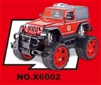 OBL723374 - 1:16四通遥控大轮消防车(带灯光包电)