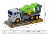 OBL724126 - Solid color inertia engineering vehicle pull a dinosaur