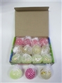 OBL724745 - 盒装12粒6cm白网亮片葡萄球