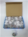 OBL724751 - In box 24 grain of 5 cm white mesh beads