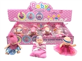 OBL725412 - Six inches sleep lovely doll display box 8 PCS