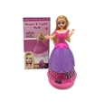 OBL725435 - High grade 11.5 inch solid body universal rotating Disney light music electric barbie