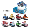 OBL725649 - 8款赛车版狗狗回力积木车8PCS/盒