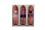 OBL726008 - Three conventional 11 "9 joints real fashion dress barbie dolls