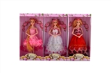 OBL726023 - Three conventional 11 "9 joints real live hand high-grade dress barbie dolls
