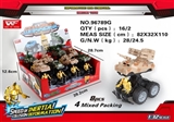 OBL726451 - Military inertia collision deformation robot car (4 into a box)