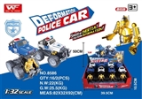 OBL726454 - Inertia collision deformation robot fell to the police car (2 color into a box)
