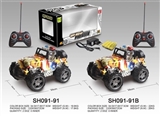 OBL727307 - 国旗水印1：14四通遥控吉普警车